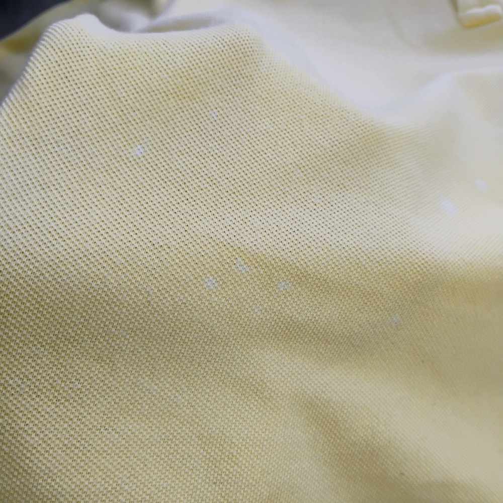Vintage Ralph Lauren Sport Polo Shirt Women Large Butter Yellow Pony Logo Preppy - Picture 12 of 12